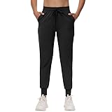 CAMPSNAIL Jogginghose Damen Sporthose Lang Freizeithose Weich Bequeme Trainingshose mit Elastischen Bund Sweatpants Leggings für Yoga Fitness (Schwarz L)