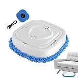 Automatischer Bodenwischer - Nass und Trocken Akku-Staubsaugroboter | Automatische Bodenreinigungsmaschine | Wiederaufladbarer kabelloser Saugroboter | Smart Mop mit Befeuchtungsfunktion,