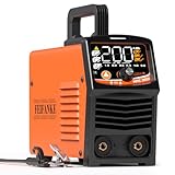 FEIFANKE Elektroden Schweißgerät ARC200 3 In 1 SYN IGBT Inverter Schweissgerät 200A mit LED Digitalanzeige MINI Tragbar Kompakt Schweissgerät MMA E-Hand/Lift TIG/Hot Start/Arc Force/VRD