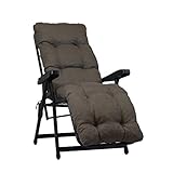 TECNOCUCI Gepolstertes Kissen für Liegestühle mit Fußstütze (160 x 45 cm x 10 cm) – 100 % Made in Italy – Ersatzkissen ideal für Gartenliege