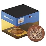 SCULPFUN iCube BT 5W Laser Graviermaschine, Mini Lasergravierer 5W mit Rauchfilter und Temperaturalarm,10000 mm/min, 0,06 mm Laserfokus, APP-Steuerung, Laserschneider für Holz, Leder, Acryl