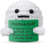 MLZTINGR Lustige Golf-Geschenke: Häkel-Golfball-Charakter, kreative und humorvolle Geschenkidee für Golfer, Männer, Frauen, Väter, Kollegen, Freunde – Perfekt für Weihnachten und Geburtstagsgeschenke