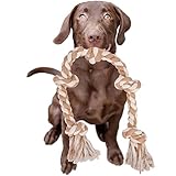 LUXMAY Hundespielzeug Seil für Starke große Hunde, 92 cm 5 Knoten, Seil für Aggressive Kauen, Hundeseile Spielzeug für mittlere und große Hunde