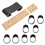 Toyvian Teiliges Tongue Drum Finger Sleeves aus Langlebigem Silikon mit Rutschfestem Drumstick Halter und Noten aufklebern Schützende Percussion Finger Picks für Ethereal Steel Tongue