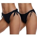 Adigaber Bikinihosen für Damen Hohe und Niedrige Taille Sexy Bikini Hose Bikinislip 2 Pack Für Frauen, Mädchen und Jugendliche