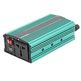 Jeanoko Auto-Stromrichter, Auto-Wechselrichter, oxidationsbeständig, 1000 W, SMT-Chip, hohe Umwandlungseffizienz, mehrfacher Schutz, DC zu AC für Wohnmobile(DC12V bis AC220V)