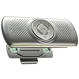 AGPTEK Freisprecheinrichtung für Auto, Bluetooth 5.0, integriertes Mikrofon, mit Clip für GPS, Musik, TF-Kartenslot, automatische Wiederverbindung, Lautsprecher, Auto, IOS Siri & Google Assistant,Gold