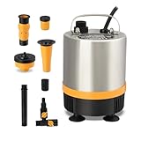 Hoteche 50W Springbrunnenpumpe | Edelstahl-Gehäuse, 1750L/H, 2.3M Hub, 10M Kabel, Farbschachtel