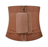 NMGHUTE Rückenstützgürtel für Sport Taillentrainer Sanduhr-Gürtel Taillenmieder Korsett Lordosenstütze Unterer Rücken Stütze Gewichtsverlust Abnehmen Rückenbandage Rückengürtel(Brown,M)