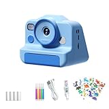 Kinder-Digitalkamera-Spielzeug mit Sofort-Fotodrucker und Papieraugenschutz-Bildschirmen, antikes Design, Geschenk, sofort Kamera-Spielzeug mit Druck
