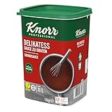 Knorr Delikatess Sauce zu Braten (pur als Bratensoße, Soßenbinder und zum Verfeinern), 1er Pack (1 x 1 kg)