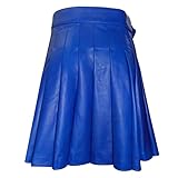Duohropke Herren Gladiator Kostüm Lederrock Römischer Soldat Cosplay Outfit Set Schürze Gürtel PU-Leder Gladiator Kilt Rock Clubwear Rüstung