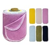 BreodyEco Wiederverwendbares Toilettenpapier – 30 Stück waschbare Bidet-Handtücher, Tücher, 2-seitig, Flanell, saugfähig, farbig, papierlos, Toilettenpapierrolle