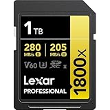 LEXAR Pro Gold Series UHS-II 1800x 1TB V60 SD-Karte