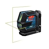 Bosch Professional Linienlaser GLL 2-15 G (grüner Laser, Innenbereich, Halterung LB 10, sichtbarer Arbeitsbereich: bis 15 m, 4x AA-Batterie, in Kartonschachtel)