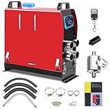 Anbull Standheizung Diesel 8kw, Ganzmetallbrennkammer 12V Diesel Luftheizung Kraftstoff Auto Heizung Lufterhitzer Dieselheizung mit Fernbedienung LCD Monitor für RV, Boote, LKW