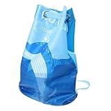 ANDRESLAD Rucksack für den Strand Strandtasche Taschen Rucksack mit Kordelzug am Strand aufbewahrungssack Storage Bags schwimmende Umhängetasche Schwimmbeutel mit Kordelzug Oxford-Stoff Blue