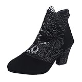 MKMK Chunky High Heel Kleid Schuhe Knöchel Schnalle Aushöhlen Plateau Zehentrenner Strand Hausschuhe Vintage Sandalen mit Reißverschluss Böhmen Strandsandalen