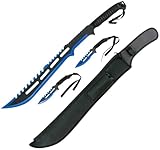 G8DS Machete & Wurfmesser Set Trainingsmesser Outdoormesser Gürtelmesser schnelles Werfen Messer Messer werfen für Profis
