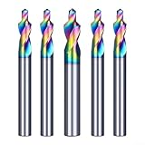 Yuanpgky Farbiger Stahl-Stufenbohrer für CNC- und Graviermaschinen, hohe Härte, Schmirgelbeschichtung, 10 mm, zweistufiger Bohrer für Aluminiumlegierung, PVC,