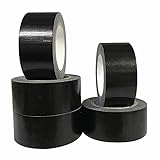 CHUANGSEED 5 Rollen Panzertape extra stark, Gewebe-Klebeband 27.4 m x 50 mm – Wasserdichtes Reparaturband für innen & außen gewebeverstärktes Reparaturband (Schwarz 5 Rollen)