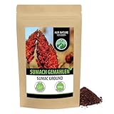 Alpi Nature Sumach Gewürz 500g, Sumach Pulver mit Salz, Essigbaumgewürz gemahlen, Sumac Gewürz zum Kochen