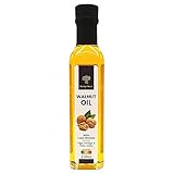 WALNUSSÖL 250 ml Hortus Verdi - Kaltgepresst - 100% natürlich - Glasbehälter - RAW VEGAN - Saucen - Suppen - Glutenfrei - Süßigkeiten - Nachspeisen - Backwaren- Gourmet (250)