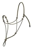 Weaver Leather Silvertip Seilhalfter mit Vier Knoten, Schwarz/Hellbraun, Durchschnittlich