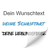 Blackshell® Wunschtext Aufkleber Auto Motorrad Fahrrad Boot - klebt auf jeder glatten Oberfläche - Aufkleber selbst gestalten - 10cm bis 124cm Länge - Auto Aufkleber Buchstaben Aufkleber car sticker