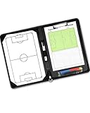 SPORTIKEL24 Taktikmappe für Fußball – Professionelle Trainer-Taktikmappe – Taktikboard – Coach-Board – mit Magnete & Stift – für Taktikschulung
