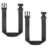 QUARKZMAN 2 Stück Bauchtaschen Verlängerungsriemen 45 x 2.5 cm Gürteltasche Hüfttasche Verlängerungsriemen Für Bauchtaschen Beutel Rucksack Schwarz