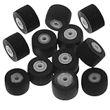 ULTECHNOVO 12 Stück Teiliges Pinch Roller für Kassettenspieler Verschleißfestes Kautschuk bandroller Ersatzteil Präzise Gefertigt für Stabilen Bandkontakt und Signalqualität bei Audio