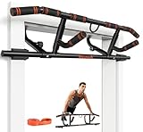 Sportneer Klimmzugstange für Türrahmen mit Klappgriff – Klimmzugstange mit Mehreren Griffen für den Türrahmen, Tragkraft 200 kg, Klimmzugstange für Krafttraining für Oberkörperfitness, Klimmzugstange