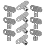 ANDRESLAD 10 Stück Teiliges Heizkörper entlüftungsschlüssel mit Quadratischem Loch Multifunktionaler Luft Wasserhahn schlüssel für Heizungsventile Praktisch Kompakt Einfach zu Lagern