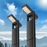 kefflum Solarlampen für Außen Garten 300LM, 2200mAh Solar Wegeleuchte für Außen, 2,5W Vergrößertes Solarpanel Aus Polykristallinem Silizium Warmweiß, Ip65 Wasserdicht für Weg Terrasse Rasen (2 Stück)