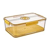 MJWDP Refrigerator Storage Box Kitchen Storage Container Transparent Thickened Timekeeping Organizer Box