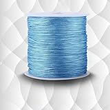 Glomora 100 m x 0,8 mm Nylonschnur mit chinesischem Knoten, Rattail-Makramee, Fadenschnur, Perlenfaden, chinesischer Knoten geflochten, verwendet für eine bessere Bedeutung im