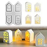 Nexoria Silikonformen Gießformen Häuser, Silikonform Haus Silikonform Ostern Mini Silikonform Häuser Silikonformen Ostern Mini Häuser Giessformen Silikon Gießform Ostern Frühling(A)
