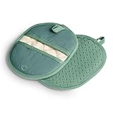 SPRINGLANE Topflappen-Set 2-TLG. Mint, Silikon & Baumwolle, hitzebeständig