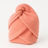 Haarturban Handtuch zum Trocknen und Sammeln für mittlere kurze Haare (Pfirsich, Mittel)