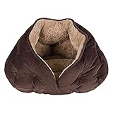 Trixie 36356 Kuschelhöhle Malu, 47 × 27 × 41 cm, braun/hellbraun
