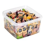Mini Müsli Bars Mix Box aus Dänemark mit Apfel, Aprikose und Cranberry Geschmack 700g (ca. 45 Stück)