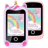 Kinder Handy, Smartphone für Mädchen Jungen, 28 Zoll großer Touchscreen Telefon Uhr Kinder mit 16 Spiele Anruf SOS Kamera Musik Schrittzähler Wecker, kinderhandy 4-9 Jahre Geschenke (Rosa)