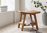 Destiny SPA & Living Badezimmerhocker Japan mit Zwischenboden Hocker Teak Japan Design