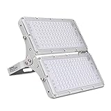 wowspeed 200W LED Strahler Außen, 20000LM Superhell Strahler Außen, 6000K Kaltweiße Led Scheinwerfer, IP66 Wasserdicht Flutlicht,Aussenstrahler für Garten, Garage, Sportplatz