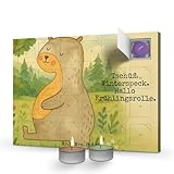 Mr. & Mrs. Panda Duftkerzen Adventskalender Otter Bauch Design - Blau Pastell