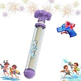 Feuerwerks-Wasserpistole, Cithway Feuerwerks-Wasserpistole, 4 Stück Feuerwerks-Wasserpistolen, Feuerwerks-Wasserpistolen für Paare im romantischen Feuerwerks-Stil (Lila)