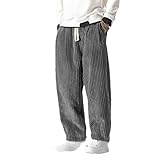 Winter Japanische männer Bund Cord Harem Hosen Casual Jogging Jogginghose Hip-Hop Straße Männlich Gray L
