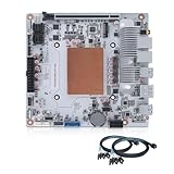 SJRC NAS Motherboard 8 Bay with Dual 10 GbE RJ45, Ryzen 7 8845HS Mini ITX Mainboard with 2xM.2 NVMe PCIe4.0 x4 NAS Board, USB4 40Gbps, 16G DDR5 RAM 256G SSD (2xSFF-8643 Cable)