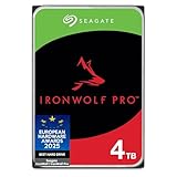 Seagate IronWolf Pro 4TB, NAS Interne Festplatte HDD, 3.5 Zoll, 7200 U/Min, CMR, 256 MB Cache, SATA 6 GB/S, inkl. Data Rescue Service (ST4000NTZ01)